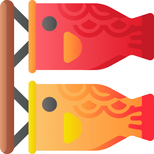 Koinobori animals cultures japanese icon