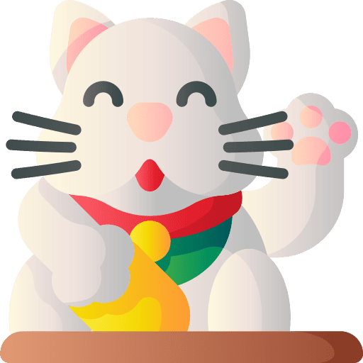 Maneki neko japanese japan maneki icon