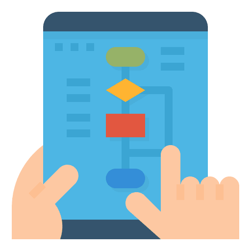 Flowchart infographic workflow flowchart icon