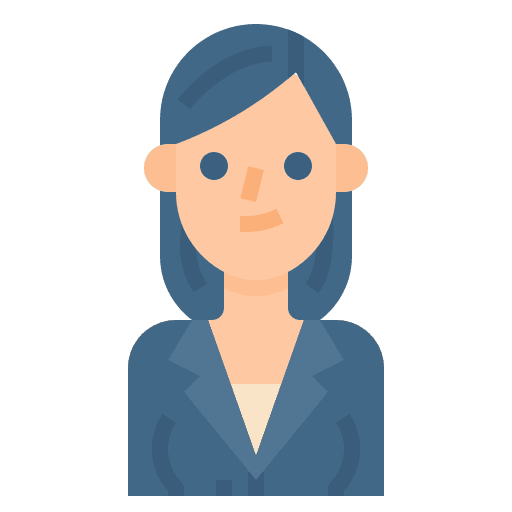 Business woman accounting business woman worker icon