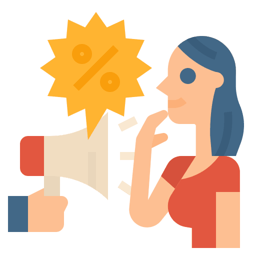 Customer marketing customer bullhorn icon