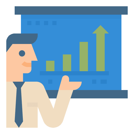 Presentation presentation analyst annual report icon