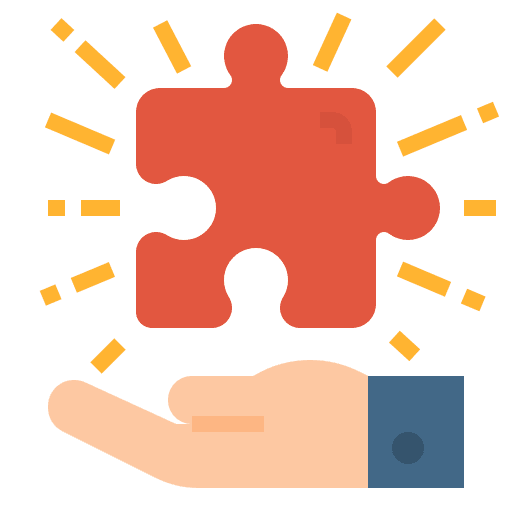 Puzzle creativity gaming entertainment icon