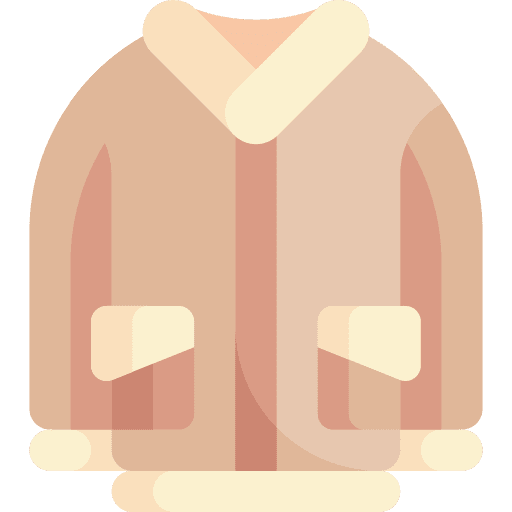 Coat warm fashion overcoat icon