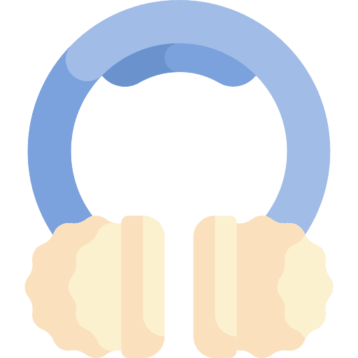 Earmuff winter clothes cold earmuff icon