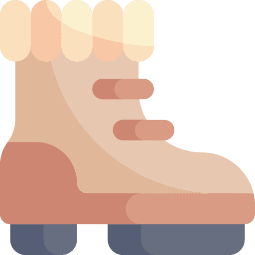 Boot winter shoes footwear icon