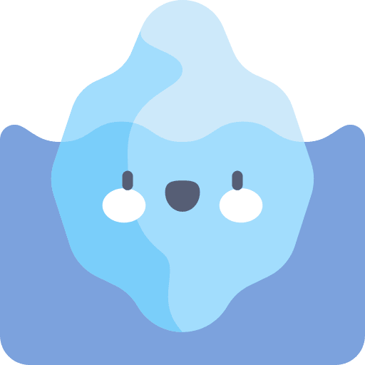 Iceberg nature iceberg winter icon