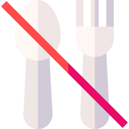 Fasting forbidden spoon no food icon