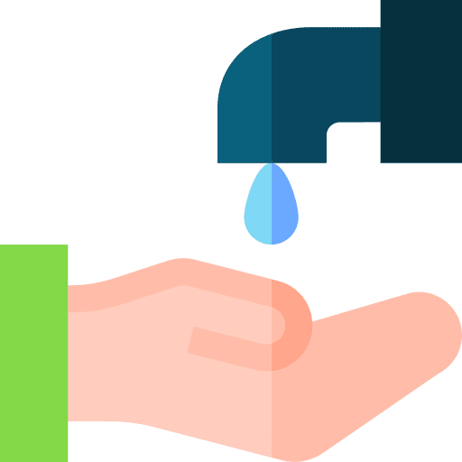 Wudhu tap washing hand cleaning icon