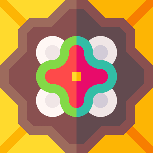 Decoration muslim decoration shapes and symbols icon