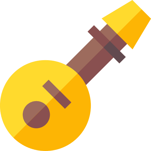 Lute string instrument lute music and multimedia icon