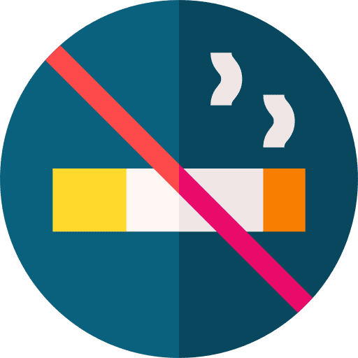 No smoking signaling cigarette forbidden icon