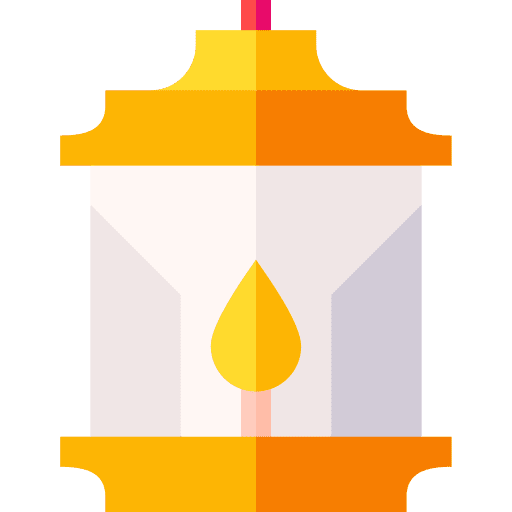 Oil lamp miscellaneous lantern candle icon