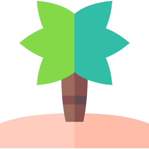 Tree dates desert scenery icon