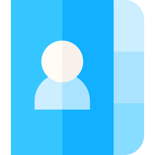 Contacts ios education phone book icon