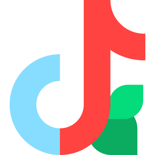 Tiktok tik tok social media logo icon
