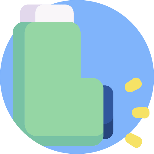 Inhalator healthcare and medical health breathing icon