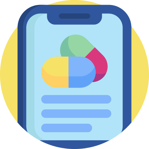 Medical app multimedia wellness healthcare icon