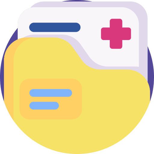Medical folder folder hospital documents icon