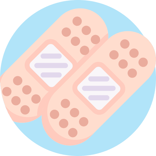 Bandage patch healthcare and medical plaster icon