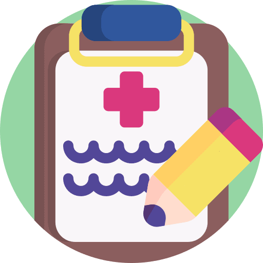 Health report doctor health clinic hospital icon