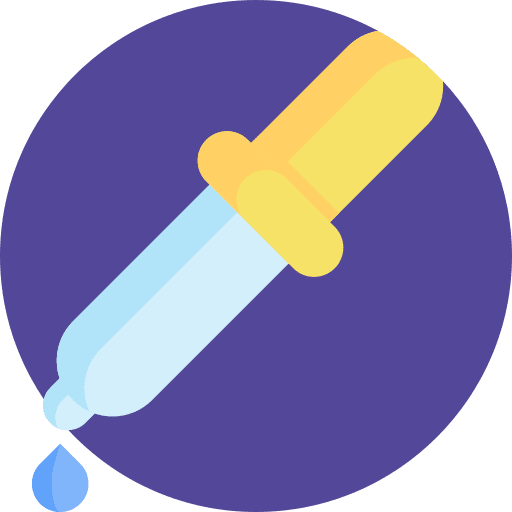 Pipette healthcare and medical dosage pipette icon