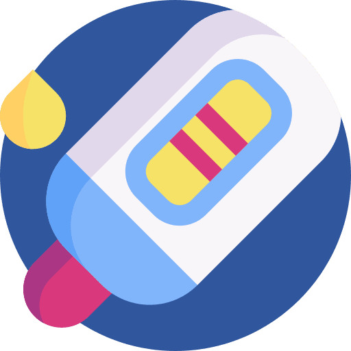 Pregnancy test healthcare and medical pregnancy reproduction icon
