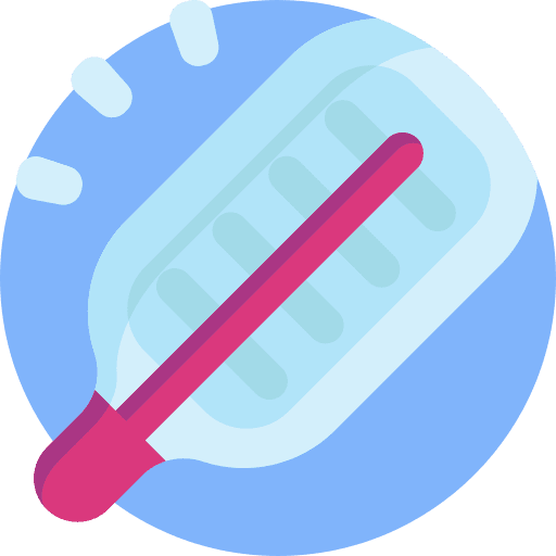 Thermometer healthcare and medical temperature fever icon