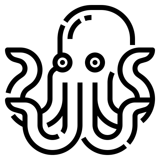 Octopus octopus sea animals icon