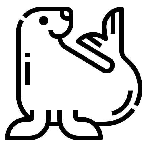 Seal animal ocean aquatic icon