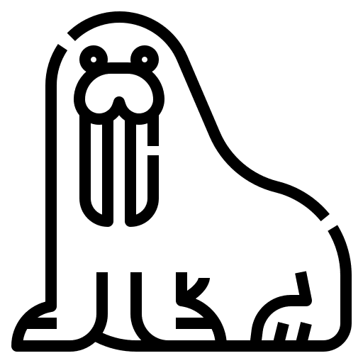 Walrus zoo walrus wildlife icon