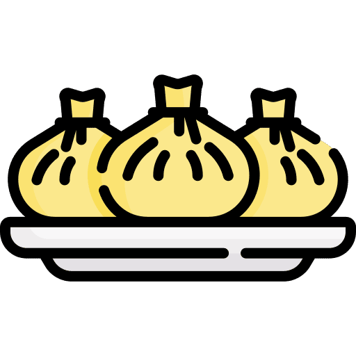 Dumplings chinese food traditional food and restaurant icon