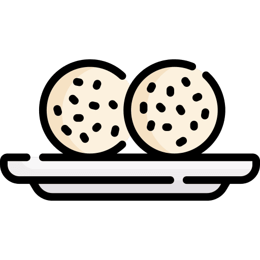 Sesame ball jian dui traditional china icon