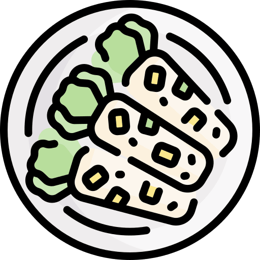 Spring rolls food and restaurant china gastronomy icon