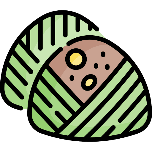 Zongzi oriental nutrition gastronomy icon