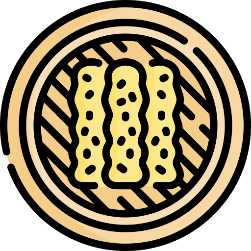 Leek rolls traditional food and restaurant icon