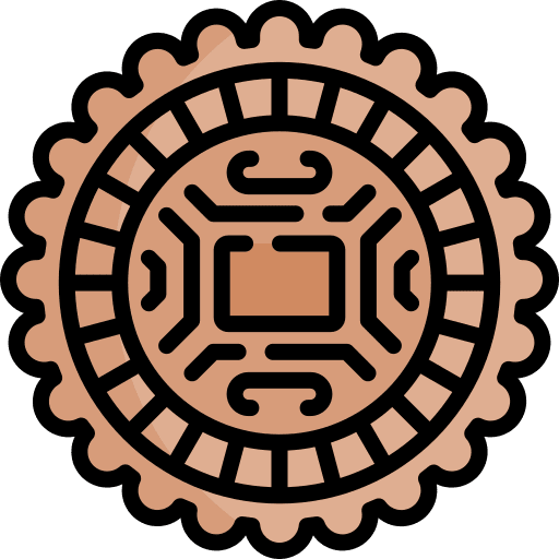 Moon cake sweet dessert moon cake icon