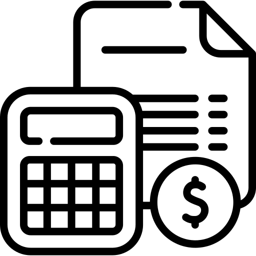 Budget business and finance document calendar icon