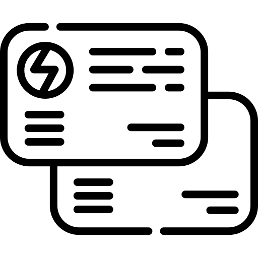 Business card business card pass marketing icon