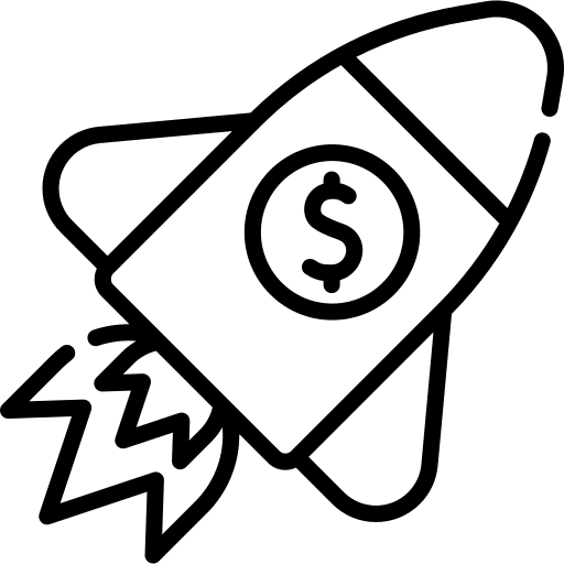 Launch launch business start up icon