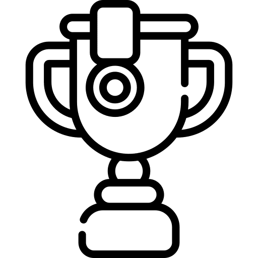 Achievement sports and competition winner prize icon