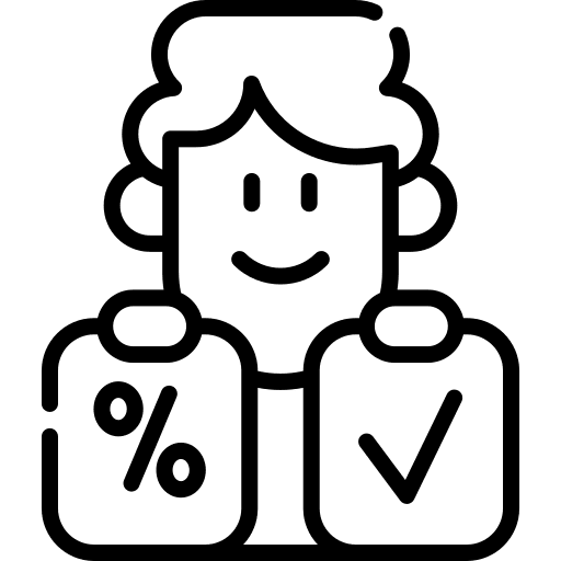 Salesman seller worker clerk icon