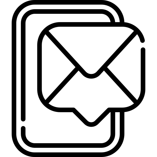 Sms mobile phone email mail icon