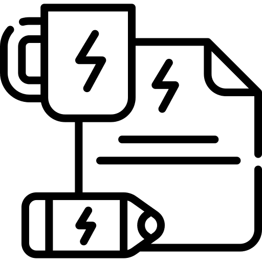 Branding file marketing mug icon