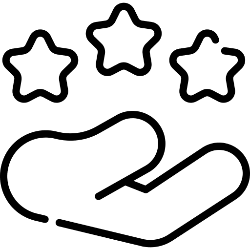 Review marketing stars rating icon