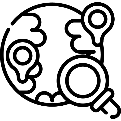 Seo magnifying glass marketing seo icon