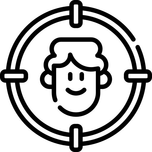 Target audience marketing client target audience icon