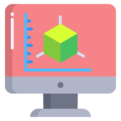 3d modeling tools software production icon