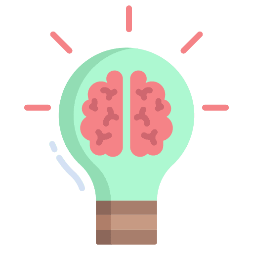 Idea brain pencil think icon