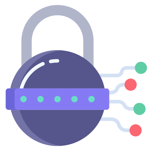 Lock password network padlock icon